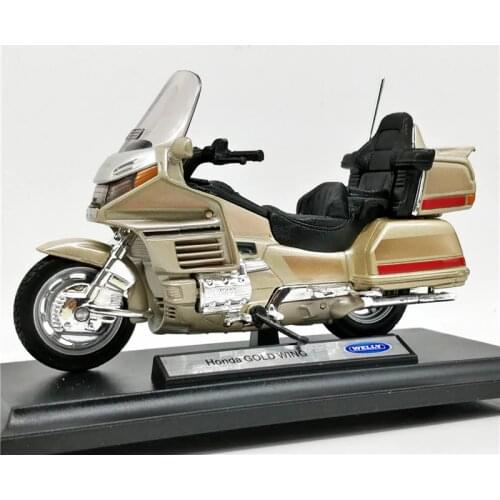 Welly 1:18 Honda Gold Wing Gold Diecast Motorcycle