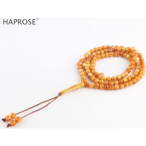 Amber color tasbih bracelets Islamic muslim tasbih Allah Vase Shape Accessories necklace 99 beads bracelet accessories gift