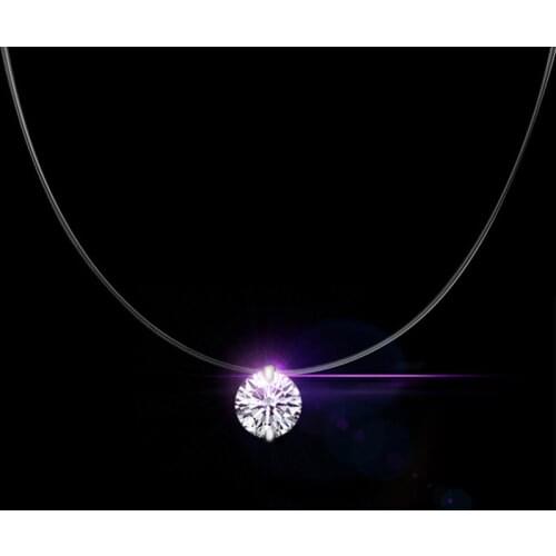Fashion 925 Sterling Silver Short Clavicle Choker Women Necklaces For Party Jewelry Clear Cubic Zircon Pendant Necklaces Gift