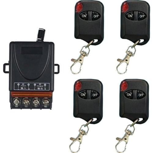AC110V 220V 1CH 30A Wireless Remote Control Light Switch System Wireless RF Relay Radio Receiver Module Transmitter