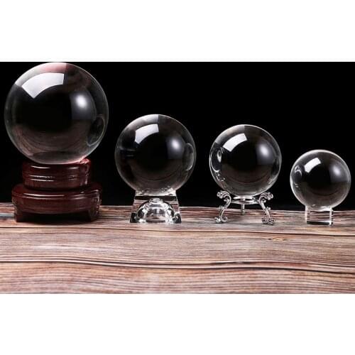 6/7/8/10CM Photography Crystal Balls Magic Natural Crystal Ball Quartz Feng Shui Crystals Craft Decorative Balls Room Figurines