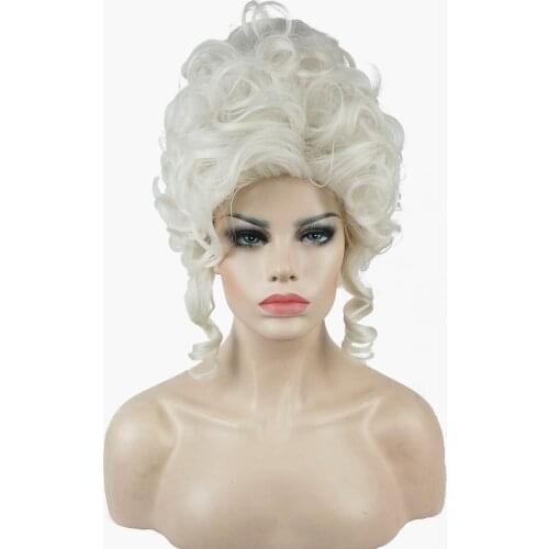 StrongBeauty Marie Antoinette Princess Medium Curly Hair Cosplay Wigs