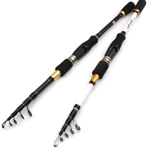 1.8m-2.7m M power lure 7-28g Portable Telescopic Fishing Rod Casting Spinning Fish Hand Fishing Tackle Sea Rod Free shipping