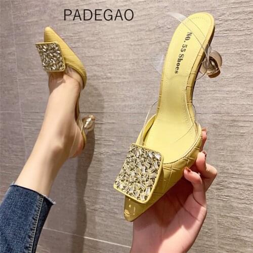 Casual 2021 Sexy Fashion Women Shoes Crystal Party Night Sandals Women