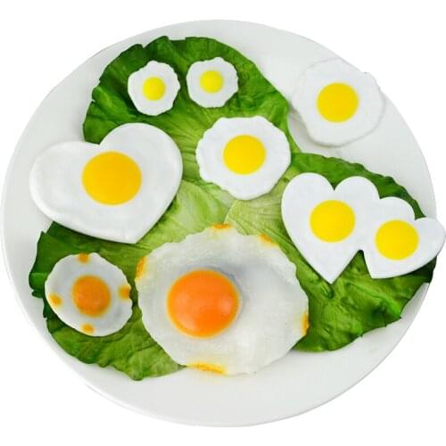050 Simulated food omelette fake poached egg sunegg model food accessories fridge kitchen decoration mold