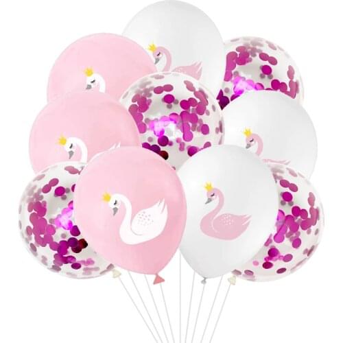 10/15pcs Swan Latex Balloons for Wedding Girl Birthday Party Decoration Baby Shower Party Supplies Air Helium Globos Kids Toy