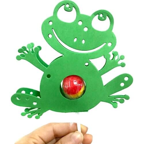 2021 New Style Frog Lollipop Holder Metal Cutting Dies Stencils for DIY Scrapbooking Decorative Crafts Embossing Paper Cards Cut
