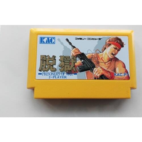 8bit game card : Prisoners of War -2 PLAYER ( Japan Version!! )