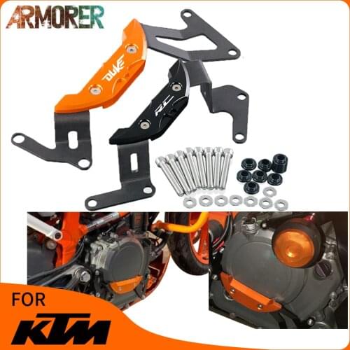 For DUKE390 DUKE250 RC 390 250 RC Accessories Engine Guard Protector Engine Guard Case Slider Cover Protector 2016 - 2019