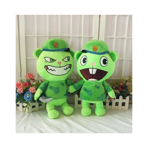Anime THF Happy Tree Friends Soldier Fliqpy plush Toys Dolls