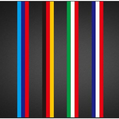 Car-Styling Decoration Decals Exterior Auto Motorcycle Waterproof PVC Sticker Covers 3 Colors Line Flag Stripe Car Hood Vinyl