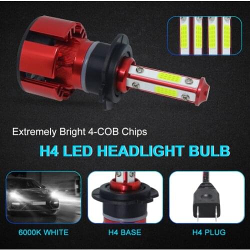2PCS/Set Car Led Headlight Bulbs COB H7 H11 5202 9005 9006 9012 6000k White Light 8000LM Waterproof IP68 Replace Auto Headlamp