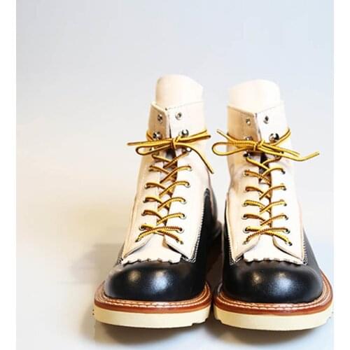 Italy Real Leather High Top Shoes Men England Style Vintage Casual Work Boots Lace Up Office Dress Shoes Botas Hombre