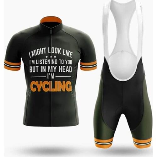 2021 Quick Dry Mens Summer Cycling Suit Bib Shorts Cycling Clothing Ropa Ciclismo Hombre Bike dress Mtb Sport Riding Jersey Set