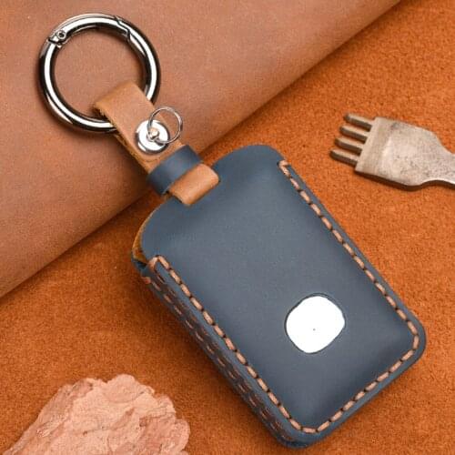 Crazy Horse Leather Auto Car Styling Key Case For Mazda 3 Alexa CX4 CX5 CX8 2019 2020 Car Holder Shell Remote Cover