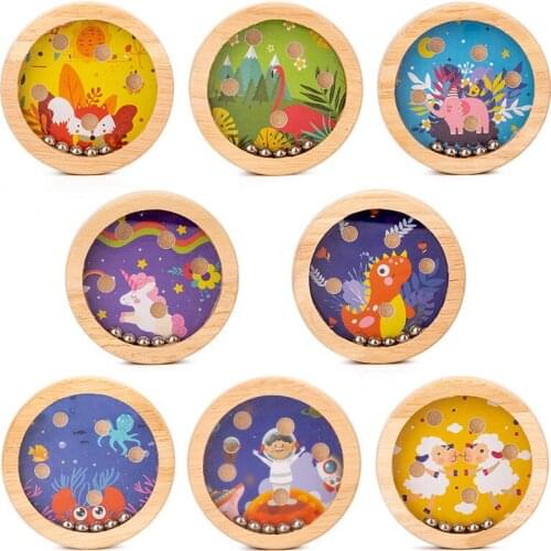 Wooden round palm balance game maze ball ball toy ball-shaped balance ball exercise patience educational toy