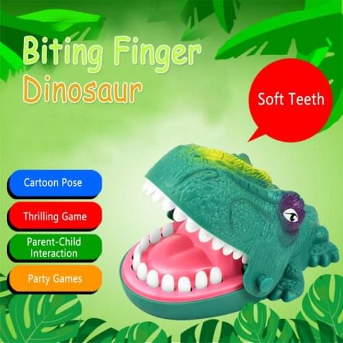 Dinosaur Crazy Biting Hand Finger Toys With Funny Sound Family Party Tricky Responsiveness Test Game Toys