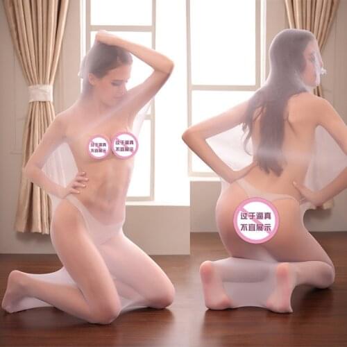 Double Lengthening seamless Super Thin Stockings Men and Women Full Body Head Top Tight Socks Body Suit