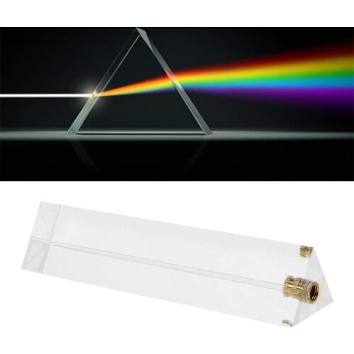 Photo Photography Triangular Prism with 1/4 Inch Thread Professional Optical Glass Create Light Rainbow Effect