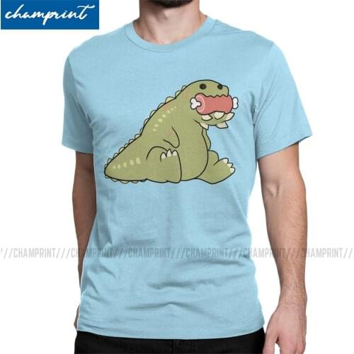 Mens T-Shirt Deviljho Snack Amazing Cotton Tees Short Sleeve Monster Hunter World MHW Game T Shirt Round Neck Clothing Classic