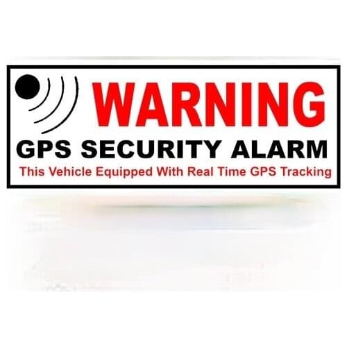 Hot Aliauto GPS Security Alarm Warning Mark PVC Car Sticker for Mini Cooper Countryman Clubman KK Hatch R50 51 55, 10cm*4cm