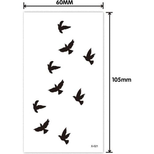 Hot Small Lips Black Cartoon Temporary Tattoo Cute Star Tattoo Sticker Love Women Body Finger Art Waterproof Tatoo Kid