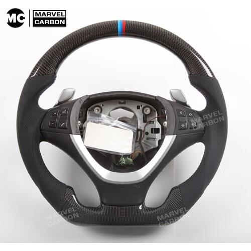 100% Real Carbon Fiber Steering Wheel for X5 E53