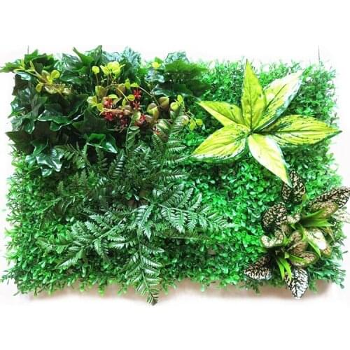 Artificial Green Grass Wall Panel Wedding Backdrop for Decoration Fake Lawn Grass Mat Plant Hanging Wall