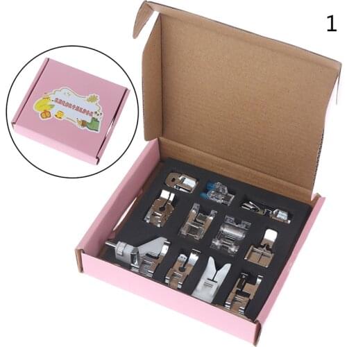 11 Pcs Domestic Sewing Machine Foot Feet Snap On For Brother Singer Set Sewing Tools Accessory Household Embroidery Machine Foot
