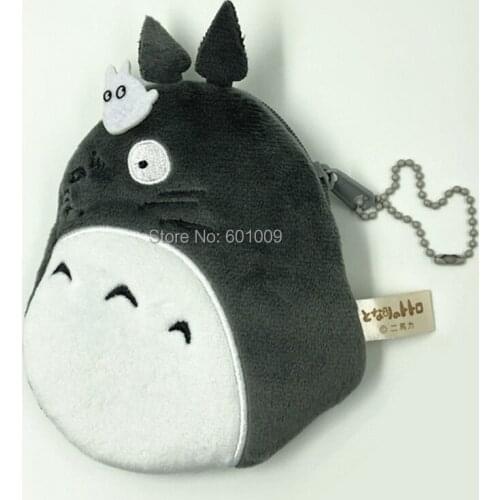 Cute My Neighbor Totoro 10X11CM Plush Doll Coin Purse Bag With Key Chain PCXB