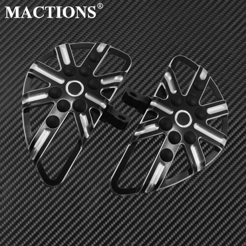 Motorcycle Pedal Passenger Floorboards Black Aluminum Footpegs Fit For Harley Sportster XL 883 1200 Touring Dyna Softail FLHR