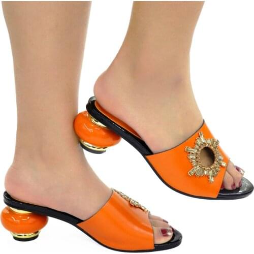 New Nigerian Women Wedding Shoes Decorated with Rhinestone Luxery Shoes Women Plus Size Women Shoes 42 High Heels Sexy LadieS