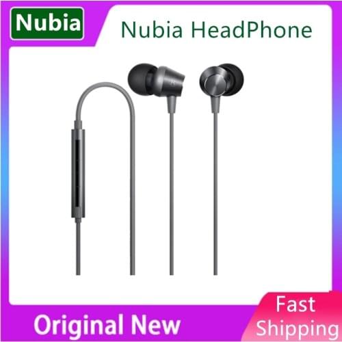 Original Nubia Headphone 3.5mm For Nubia Phones Black Color