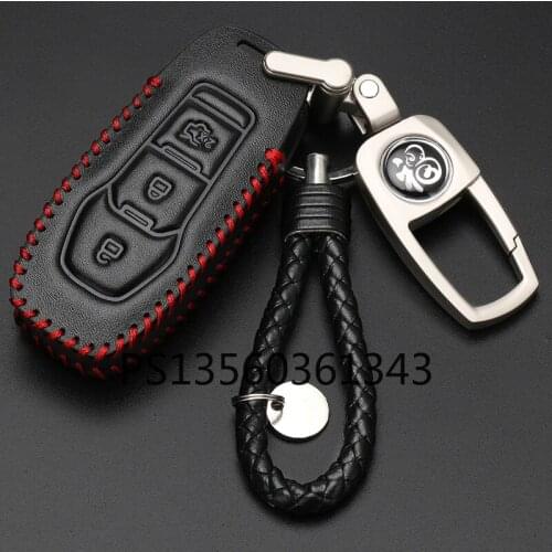 Suitable for Ford Ford Focus Mondeo Taurus Territory Edge Car Key Case Leather Case Buckle
