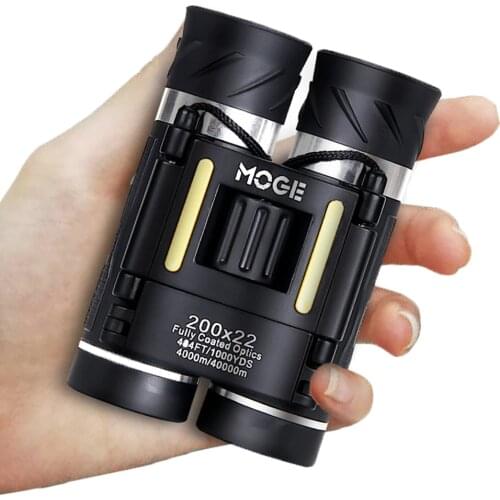 200x22 Binoculars 40000m Professional HD Binoculars Phone Telescope High Magnification BAK4 Micro Telescope for Camping