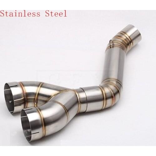 S1000RR For BMW S1000RR 2010 2011 2012 2013 2014 S1000 RR Slip-on Motorcycle 61mm Exhaust Muffler Middle Link Pipe