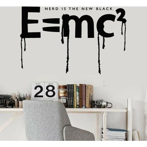 School Physics Science Class Quantum Mechanics Vinyl Decals Wall Decor For Classroom Reading Room Wall Sticker Wallpaper S139