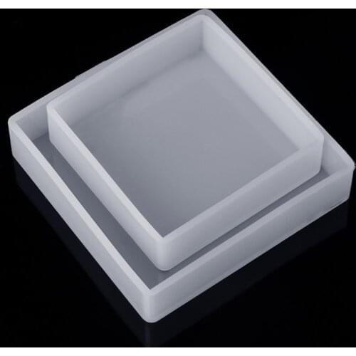 Silicone Mold DIY Square Rectangle Exopy Resin Mirror Crafts Jewelry Decoration