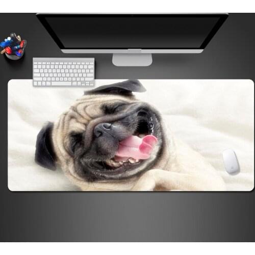 Cute Whimsy Dog Mouse Pad Vivid Hot Pug Dog New Design Wot Anti-slip Mousepad Computer Mouse Pad For Hot Trackball Mouse Mats