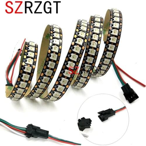 WS2812 WS2812B 1M DC5V 144leds/m Full Color LED Pixel Strip Built-in 2812 Chip 5050 Dream Color RGB LED Diode Ribbon lamp