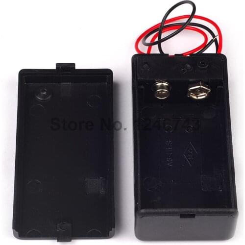 1PCS 9V Battery Case 9V 2X Battery With A Cover Switch
