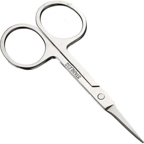 1PC New Stainless Steel Makeup Scissors Nose Hair Small Eyebrow Scissors Cut Manicure Eyebrow Comestic Tools