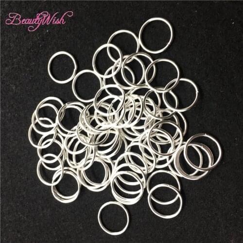 30Pcs-100pcs Braiding Hair Accessaries Beads 12mm Rose Gold Hair Braid Dreadlock Bead Cuff Clip Braid Hoop Circle Lead Free
