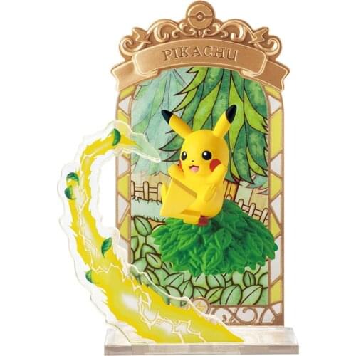 Pokemon Stained pikachu Umbreon Mew Gardevoir Glass Collection Full Complete Toys for children