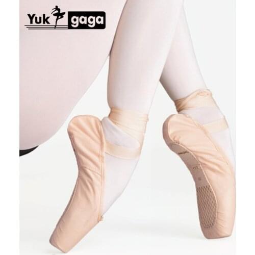 Kids Ballet Shoes Satin Full-sole Beginner Ballet Dance Slippers For Girls Children Pink/Black/Gold/Red NO.4S