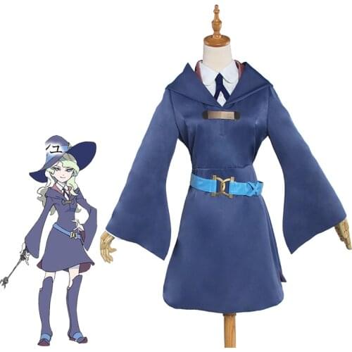 Diana Cavendish Cosplay costumes Little Witch Academia School Uniform Hallowen Costume Women Cosplay Diana