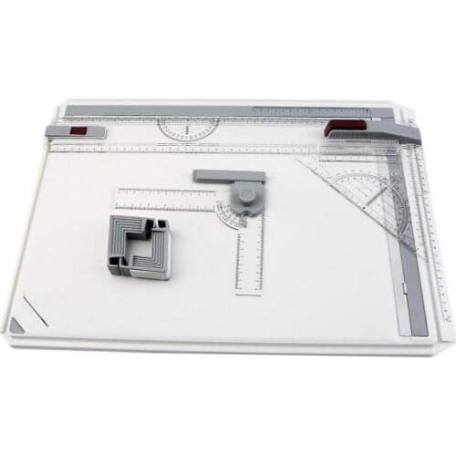 Portable A3 Drawing Board Table with Parallel Motion Adjustable Angle Draftsman Art Painting Drawing Tools Palette
