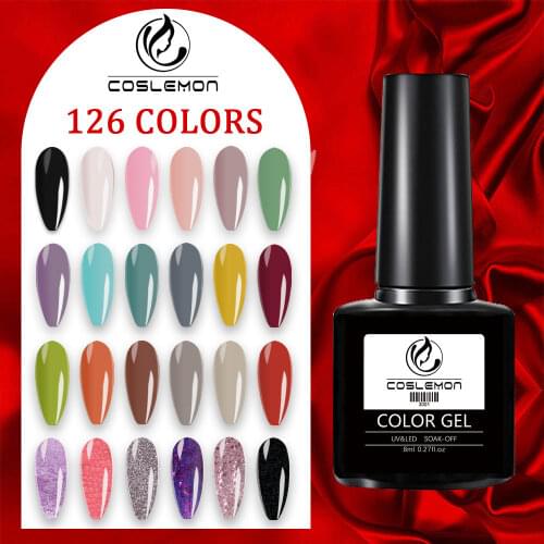 COSLEMON Gel Nail Polish Lamp All For Nails Art Manicure With Matt Base Top Coat Semi Permanant Gellak Nail Gel Polish Varnishes