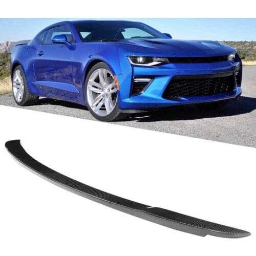 Carbon Fiber Rear Trunk Spoiler Wing Deck Lid Exterior Trim Cover Fit for Chevy Camaro 2016-2020 Auto accessories