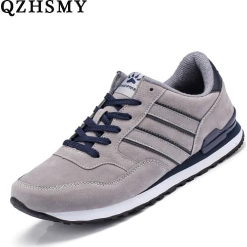 High Quality Men Shoes Leather Sneakers Mens New Breathable Lace-Up Sneakers Indoor Training Walking Gym Shoes Tenis Flat Shoes